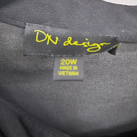 Size 20W 2pc Women's Black Elegant Dress w/  Lightweight Suit Coat Set Outfit - Picture 3 of 9